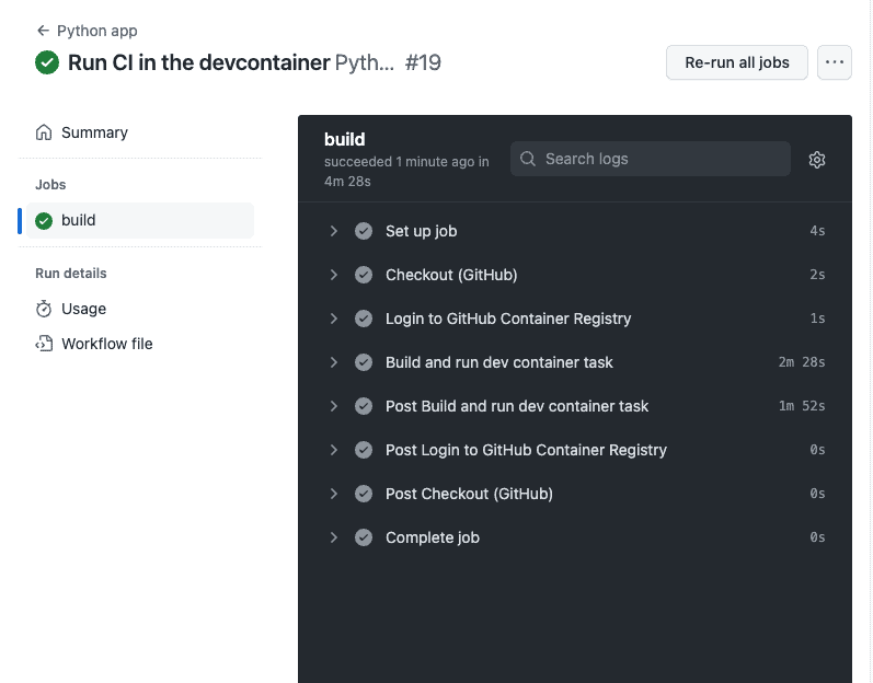 running-ci-in-the-devcontainer-github-actions